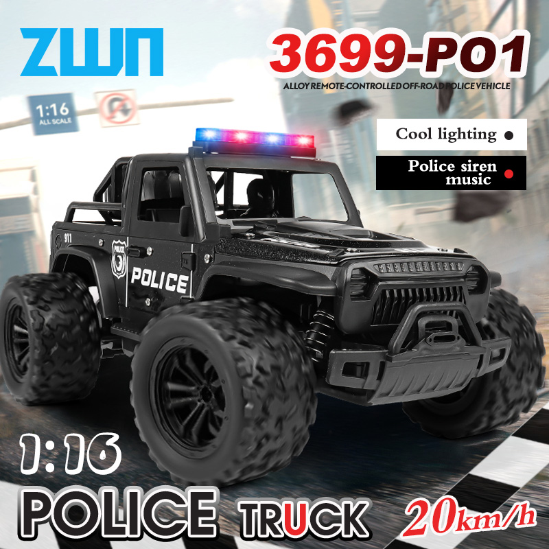 Home Security Police - ZWN 1:16 합금 고속 오프로드 경찰