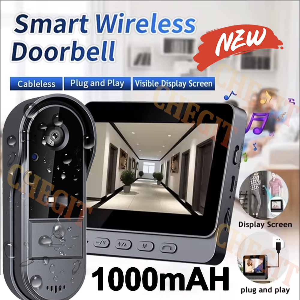 Home Security Doorbell Camera - 무선 와이파이 초인종 카메라 1080P 비디오