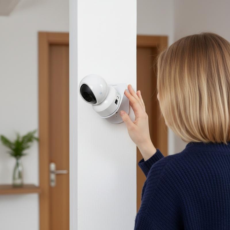 Home Security Camera Installation - 벽걸이형 L자형 PTZ 카메라 브래킷(접착식 베이스