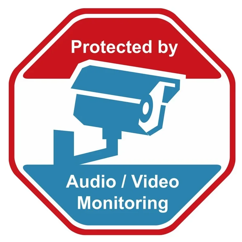 Home Security With Camera - 개성있는 감시 카메라 경고 카드 종이
