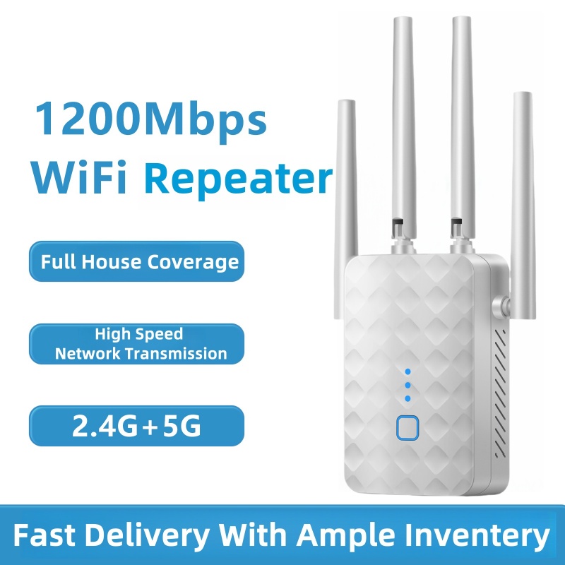 Home Security And Internet - 1200Mbps WiFi 리피터 듀얼 밴드 무선