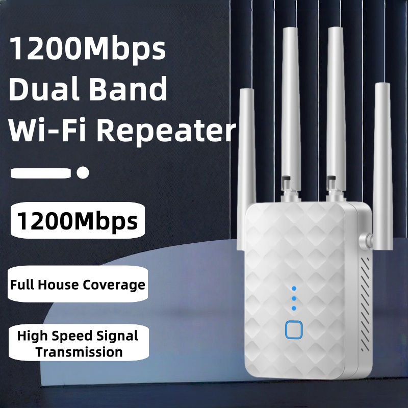 Home Security And Internet - 1200Mbps WiFi 리피터 무선 2.4G/5GHz 듀얼