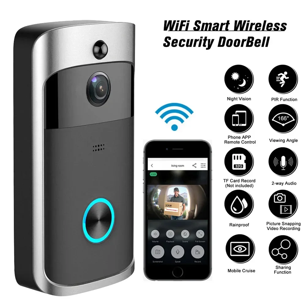 Home Security Doorbell Camera - 720P HD 스마트 홈 무선 WIFI