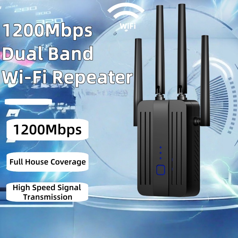 Home Security And Internet - WiFi 리피터 익스텐더 1200Mbps 2.4G/5GHz 듀얼
