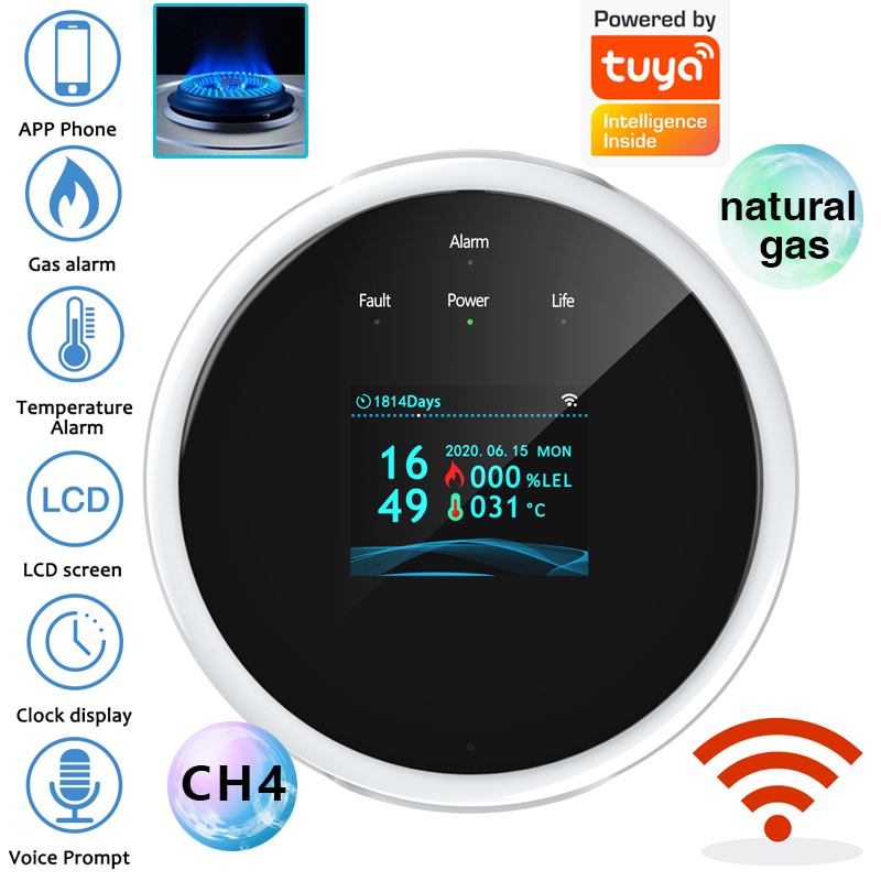 Home Security Upgrades - 2.4G WiFi 가스 경보 센서 가연성