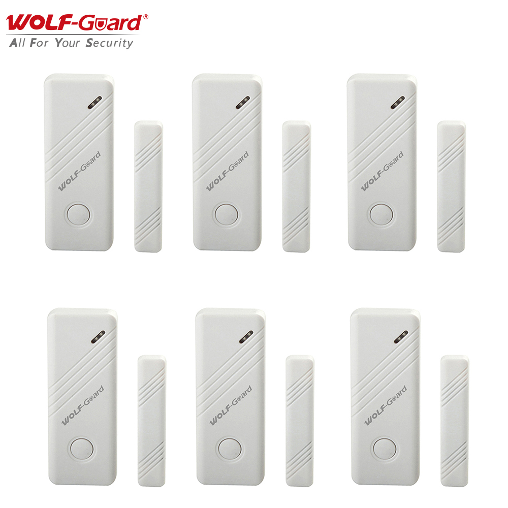 Home Security Diy - 6 x Wolf-Guard 무선 접촉 도어/창