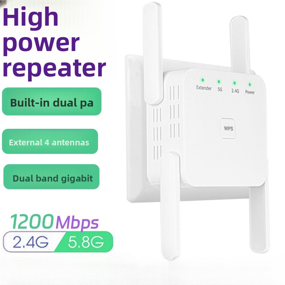 Home Security And Internet - 5GHz 와이파이 리피터 AC1200 Wi-Fi 부스터