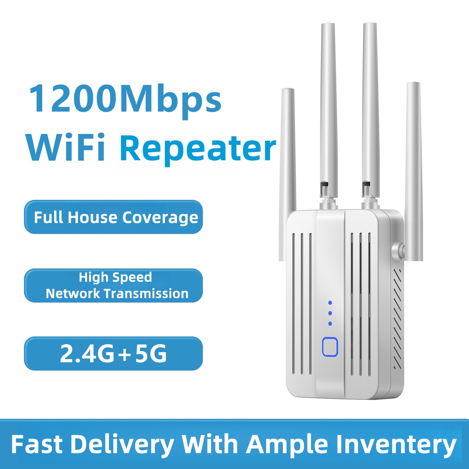 Home Security And Internet - 1200Mbps WiFi 리피터 익스텐더 2.4G 5GHz