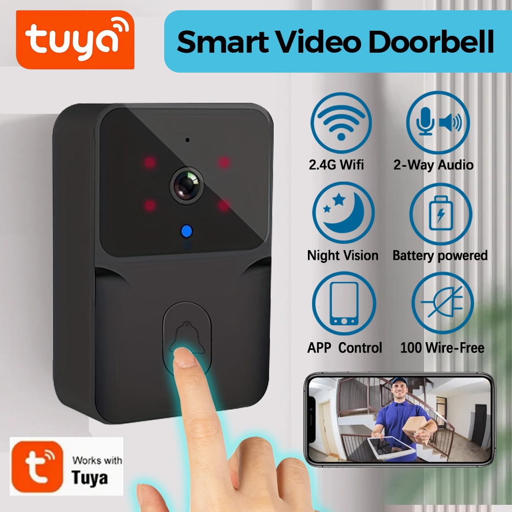 Home Security Doorbell Camera - Tuya 무선 스마트 비디오 초인종, 2.4G