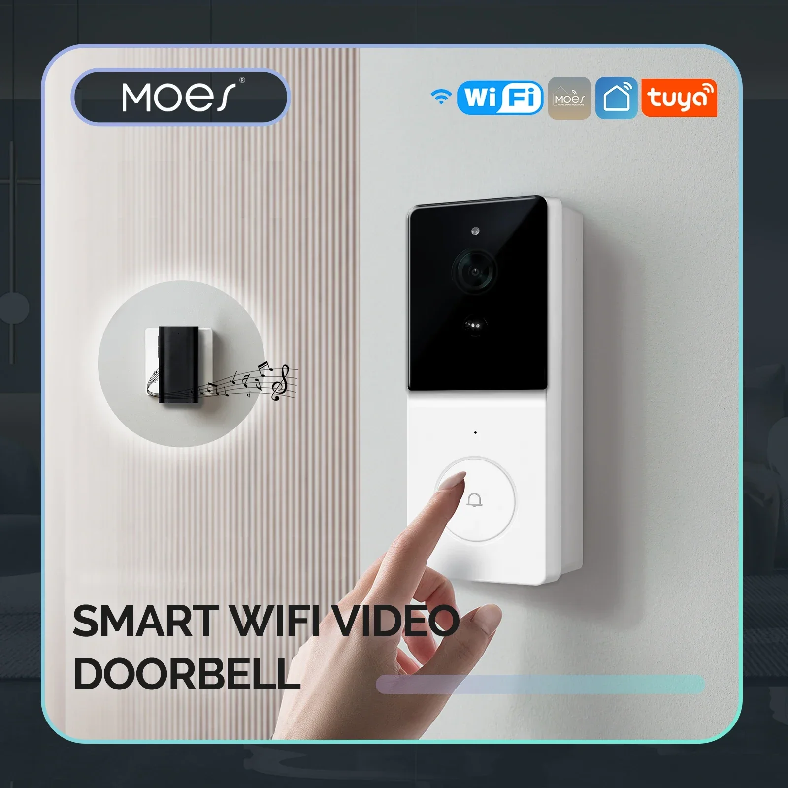 Home Security Doorbell Camera - MOES 투야 스마트 와이파이 비디오 초인종