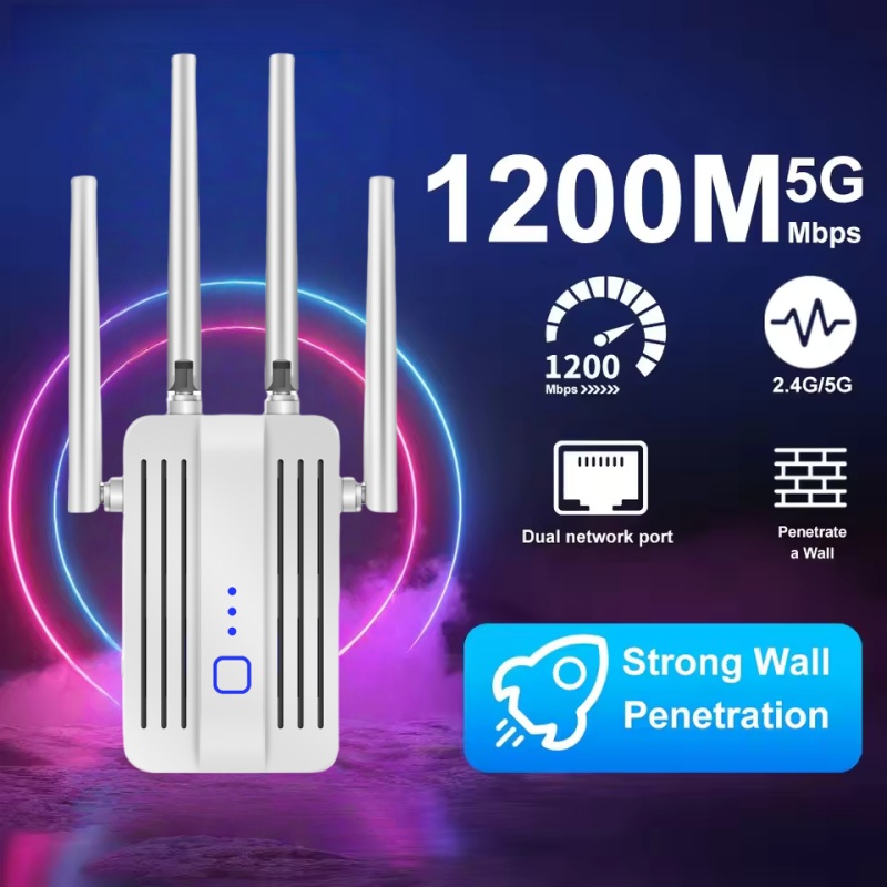 1200Mbps WiFi 리피터 익스텐더 2.4G/5G - Home Security And Internet 리뷰 및 가격