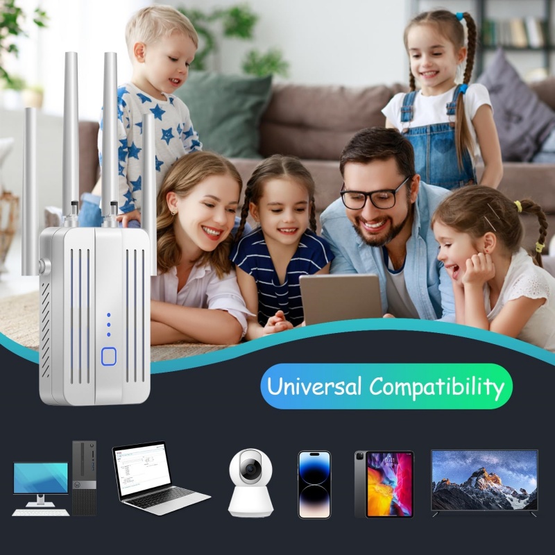 1200Mbps WiFi 리피터 익스텐더 2.4G/5G - Home Security And Internet 리뷰 및 가격