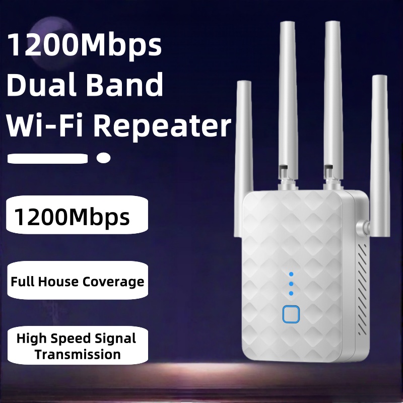 1200Mbps 듀얼 밴드 WiFi 리피터 2.4G/5 - Home Security And Internet 리뷰 및 가격