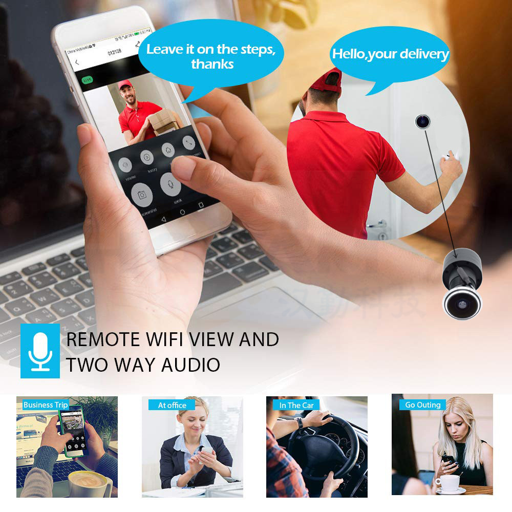 5MP 도어 아이 IP POE 카메라 미니 틈 구멍 1 - Home Security Camera Installation 리뷰 및 가격