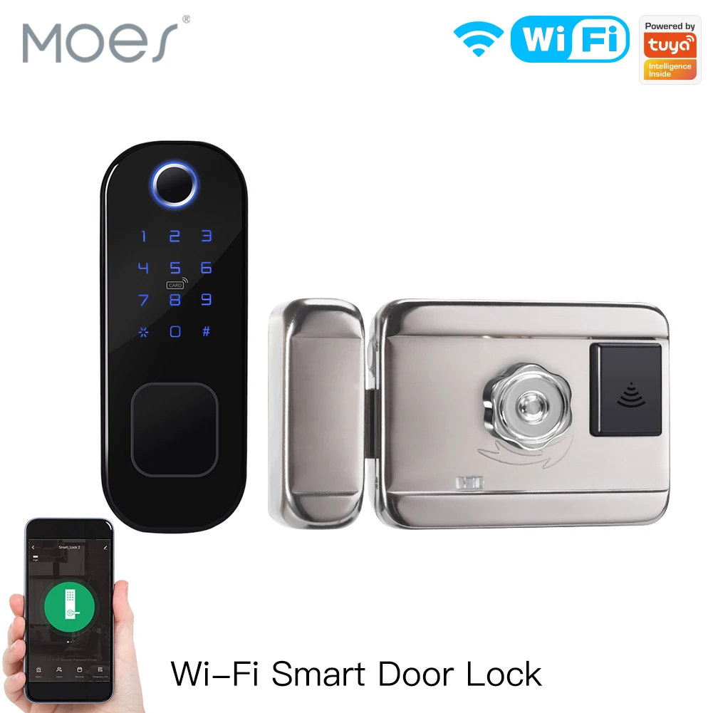 MOES 와이파이 투야 스마트 도어락, 지문 잠금, 스 - Home Security Upgrades 리뷰 및 가격