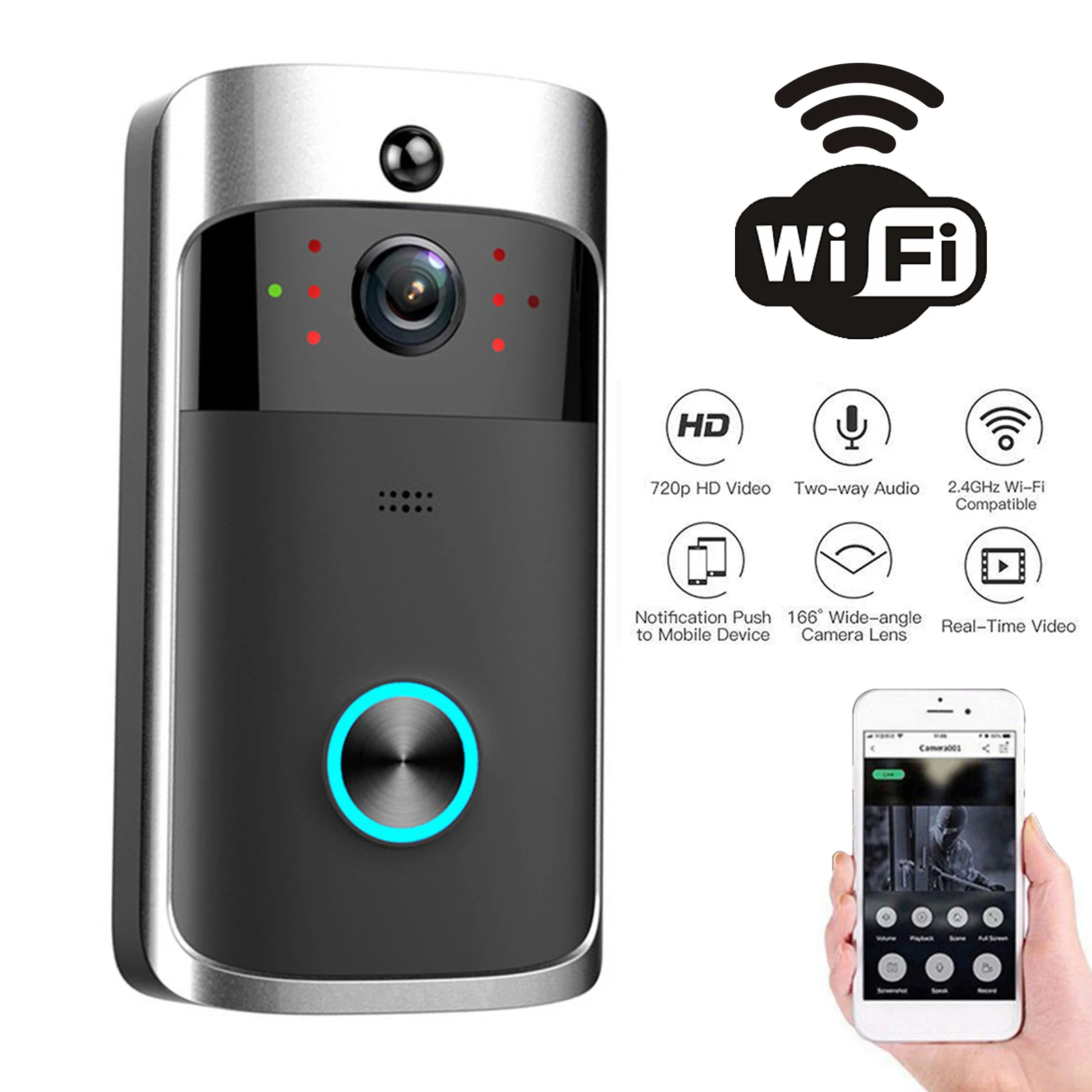 2026 신형 V5 비디오 도어벨 와이파이 무선 도어벨 - Home Security Doorbell Camera 리뷰 및 가격