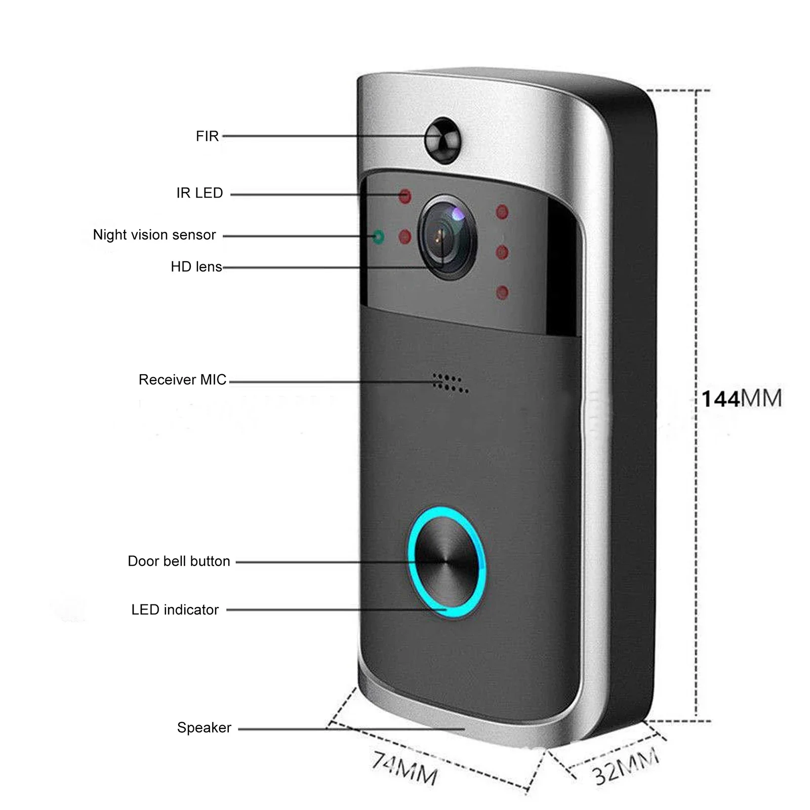 2026 신형 V5 비디오 도어벨 와이파이 무선 도어벨 - Home Security Doorbell Camera 리뷰 및 가격