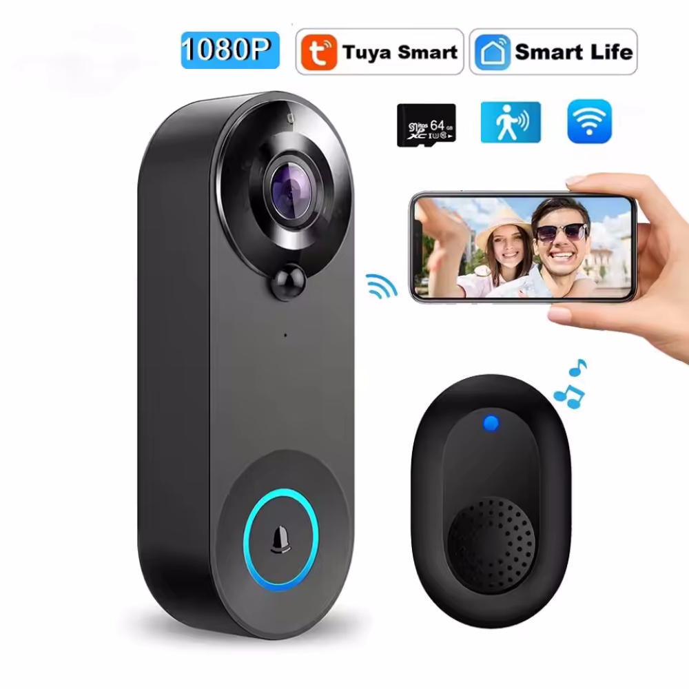Tuya 1080P 무선 WIFI 초인종 비디오 인터콤 - Home Security Doorbell Camera 리뷰 및 가격
