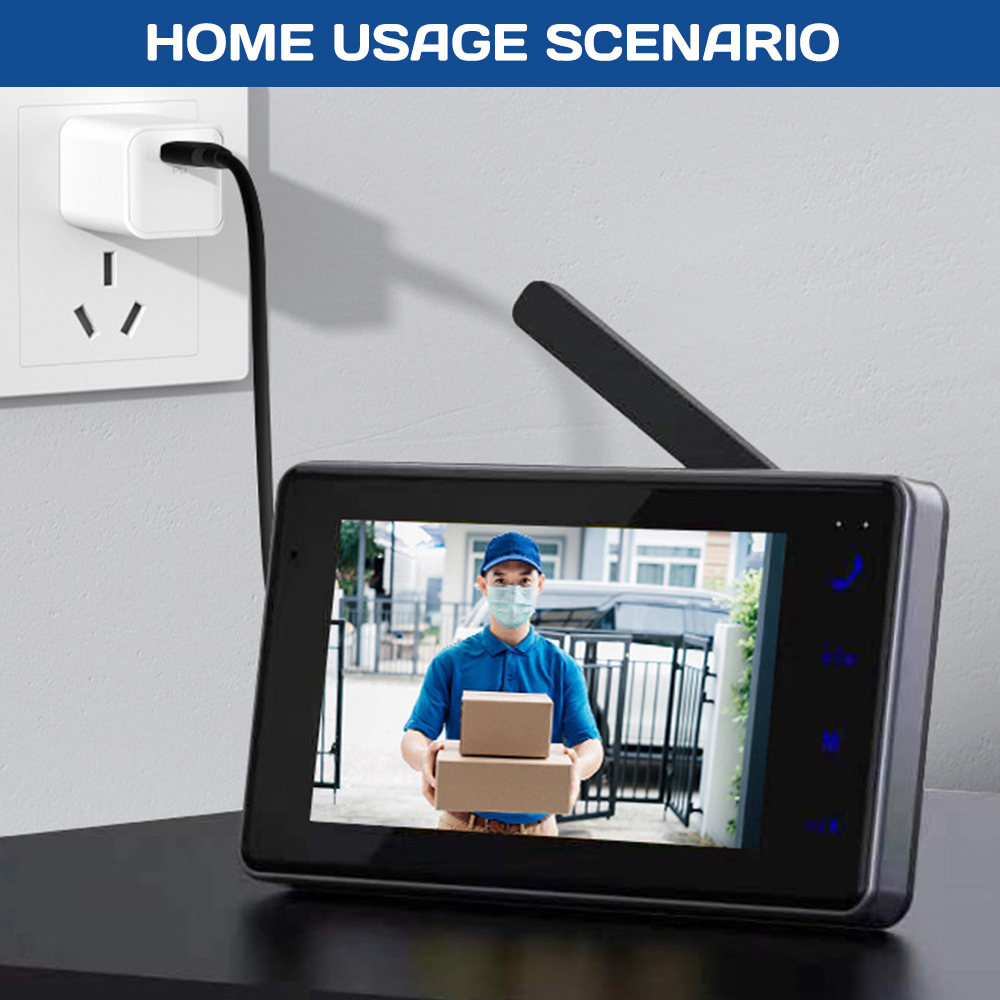 4.3인치 HD IPS 스크린 무선 비주얼 인터콤 초인 - Home Security Doorbell Camera 리뷰 및 가격