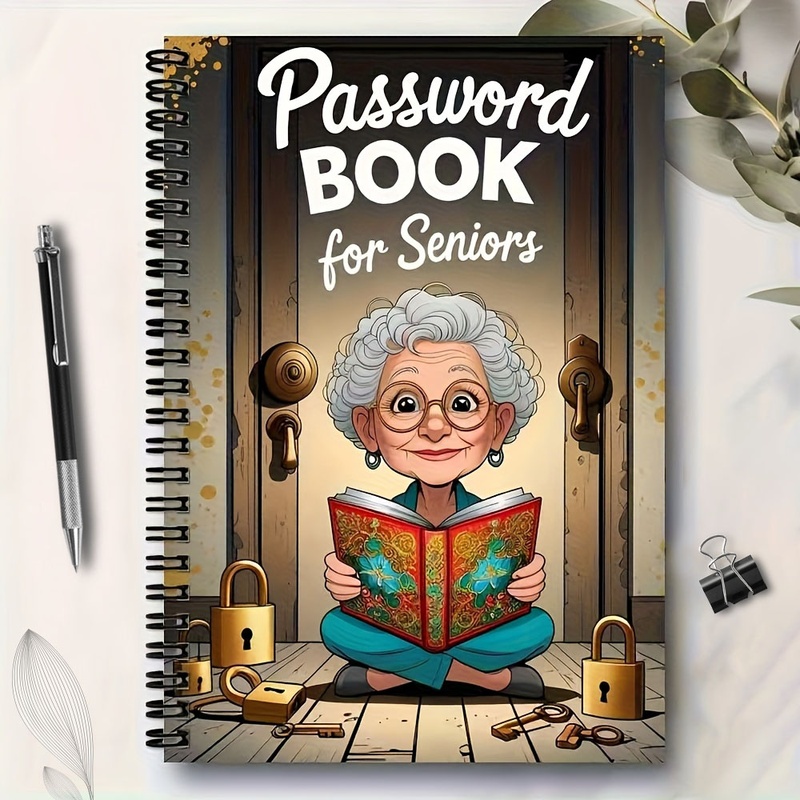 노인들을 위한 2/5팩 만화 스파이럴 비밀번호 노트 - - Home Security For Seniors 리뷰 및 가격