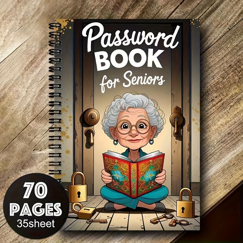 노인들을 위한 2/5팩 만화 스파이럴 비밀번호 노트 - - Home Security For Seniors 리뷰 및 가격