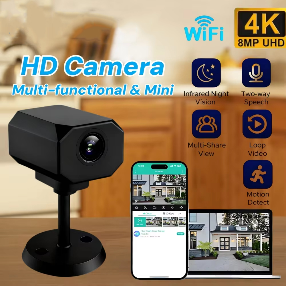 4K HD WiFi 보안 카메라, 가정용 미니 스마트  - Home Security With Cameras 리뷰 및 가격