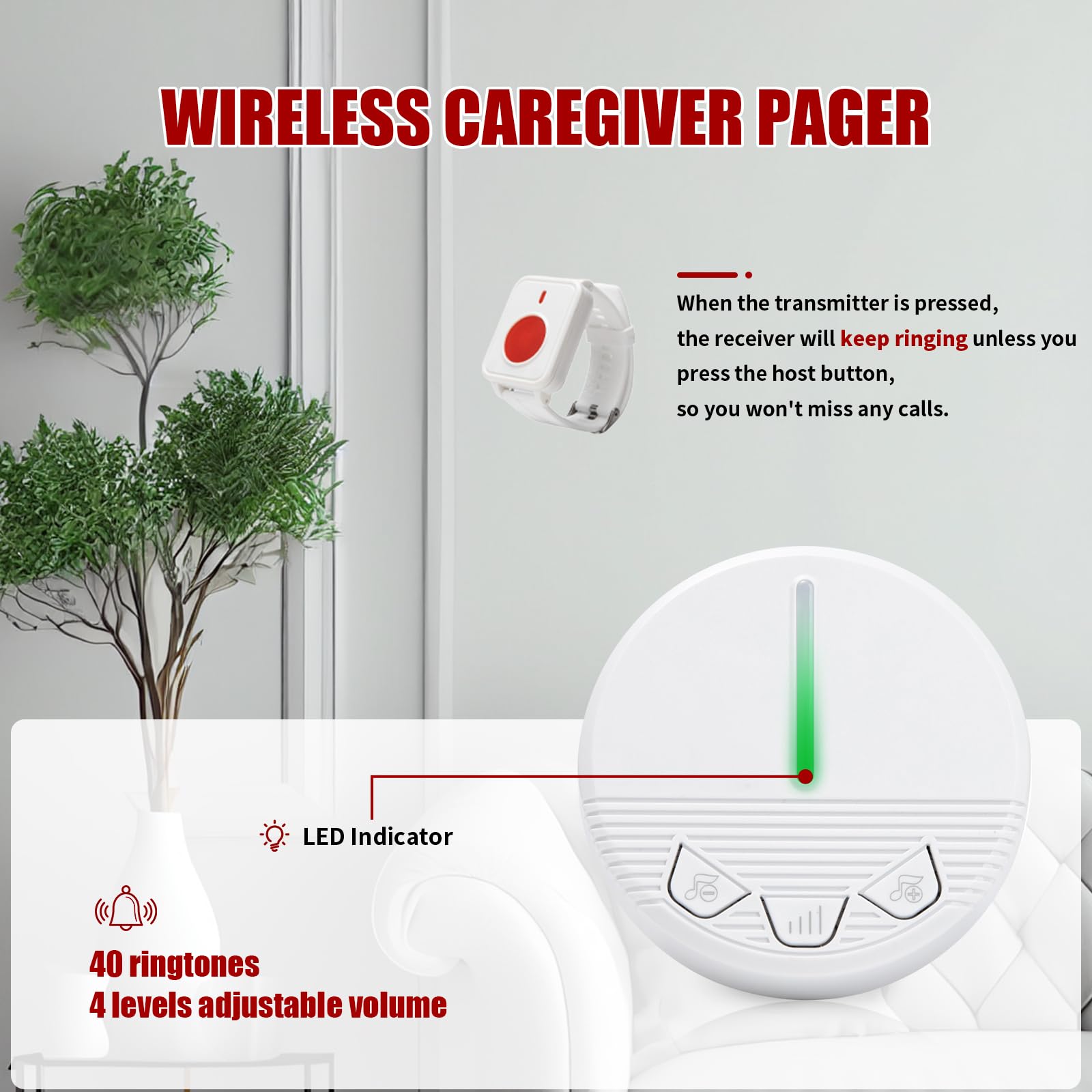 병원 간병인 전화 단추 생명 경고 간호사 호출 시스템, - Home Security For Seniors 리뷰 및 가격