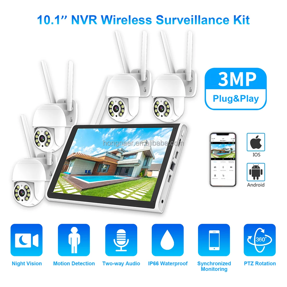 2026 홍나르 3MP 4채널 WiFi 홈 IP 10. - Home Security With Cameras 리뷰 및 가격