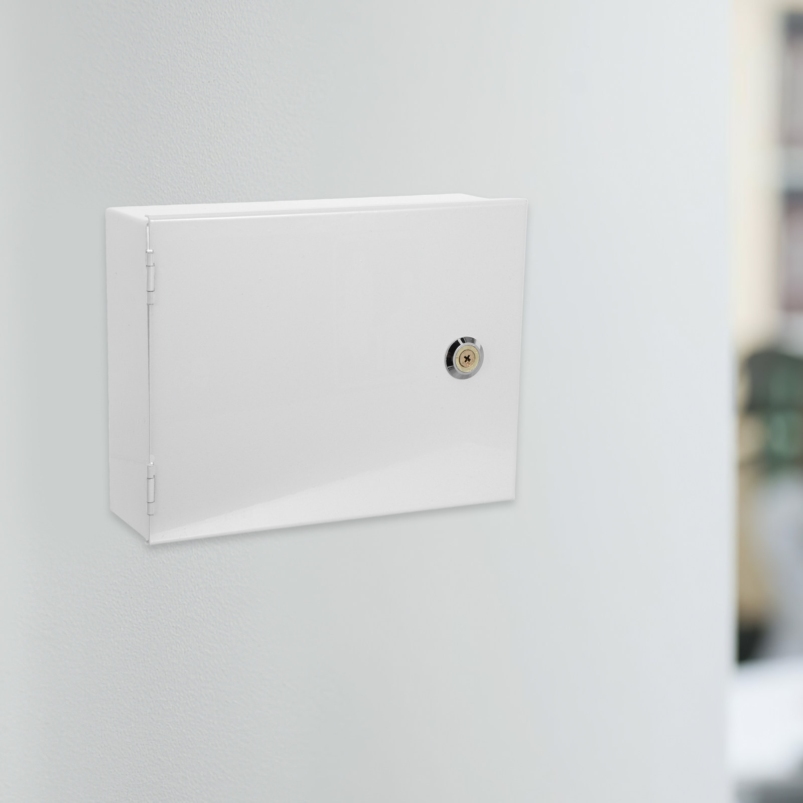 금속 잠금 상자 키 입력 잠금 가능 벽걸이형 보안 커버 - Keypad Alarm Panel 리뷰 및 가격