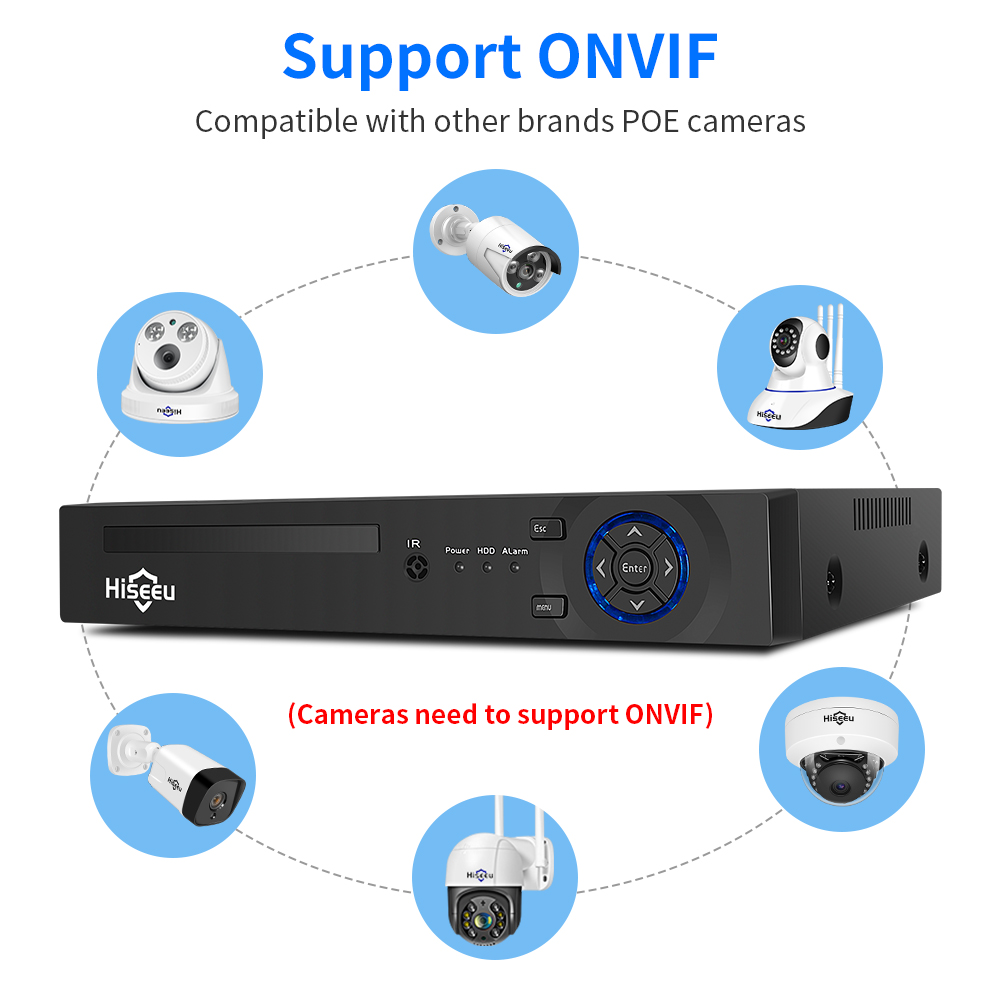 Hiseeu 4CH 10CH 16CH 4K 8MP 5M - Home Security With Cameras 리뷰 및 가격