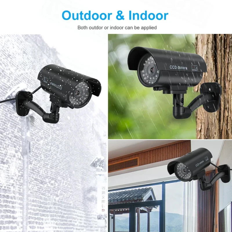 시뮬레이션 가짜 총알 카메라 모형 카메라 야외 LED  - Home Security Camera Installation 리뷰 및 가격