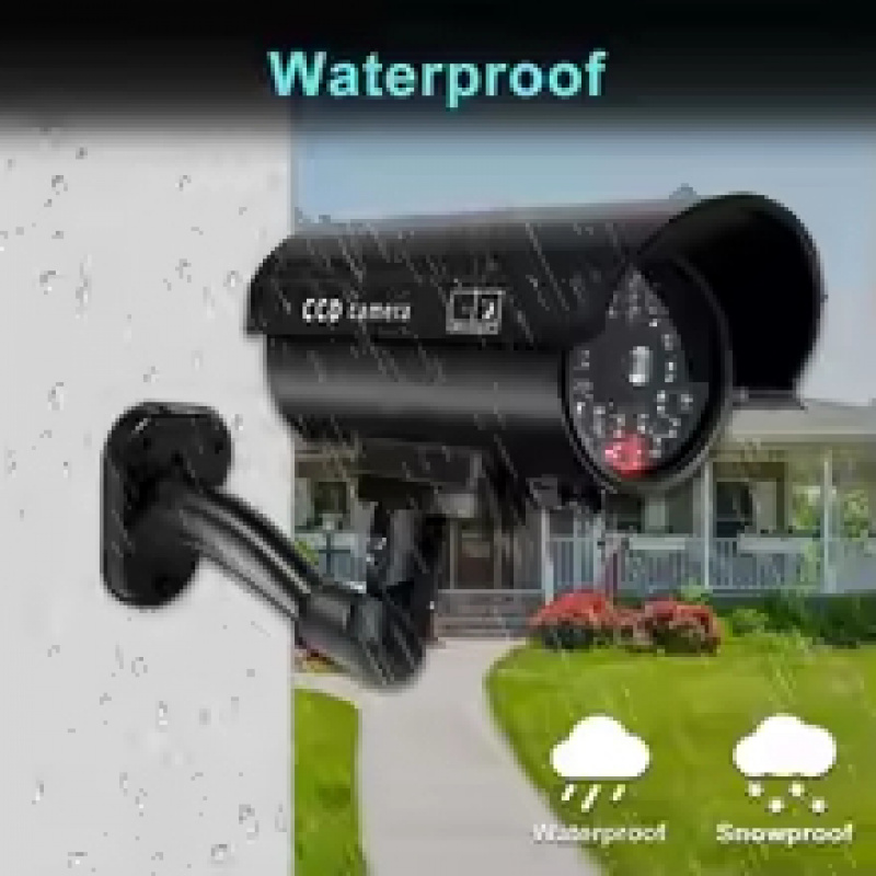 시뮬레이션 가짜 총알 카메라 모형 카메라 야외 LED  - Home Security Camera Installation 리뷰 및 가격