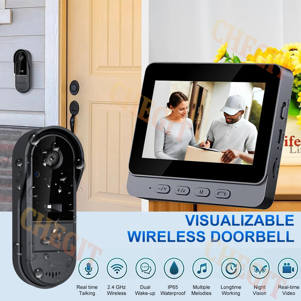 무선 와이파이 초인종 카메라 1080P 비디오 인터콤  - Home Security Doorbell Camera 리뷰 및 가격