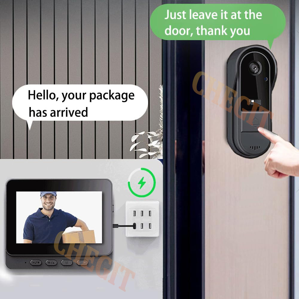 무선 와이파이 초인종 카메라 1080P 비디오 인터콤  - Home Security Doorbell Camera 리뷰 및 가격