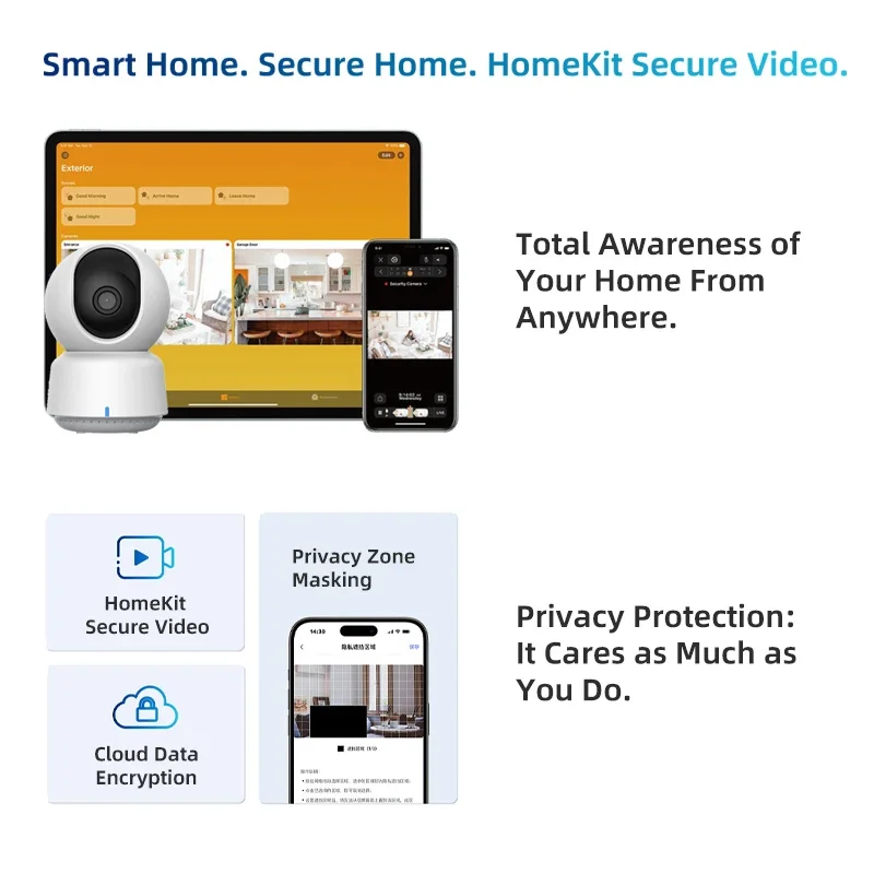 오리지널 아카라 스마트 카메라 E1 2K 1296P 3 - Home Security Camera Installation 리뷰 및 가격
