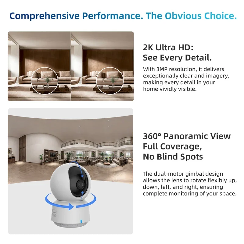 오리지널 아카라 스마트 카메라 E1 2K 1296P 3 - Home Security Camera Installation 리뷰 및 가격