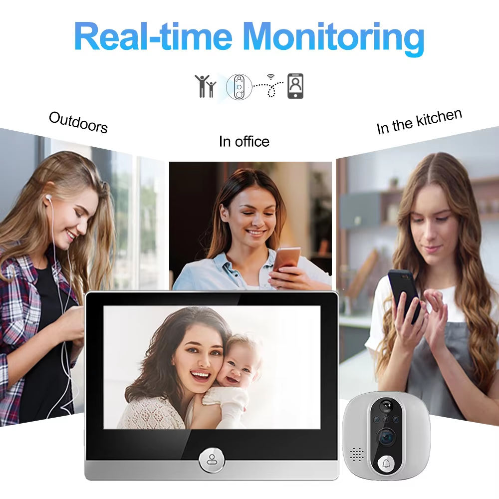 투야 와이파이 문짝 벨 카메라, 구글 알렉사 스마트 라 - Home Security Doorbell Camera 리뷰 및 가격