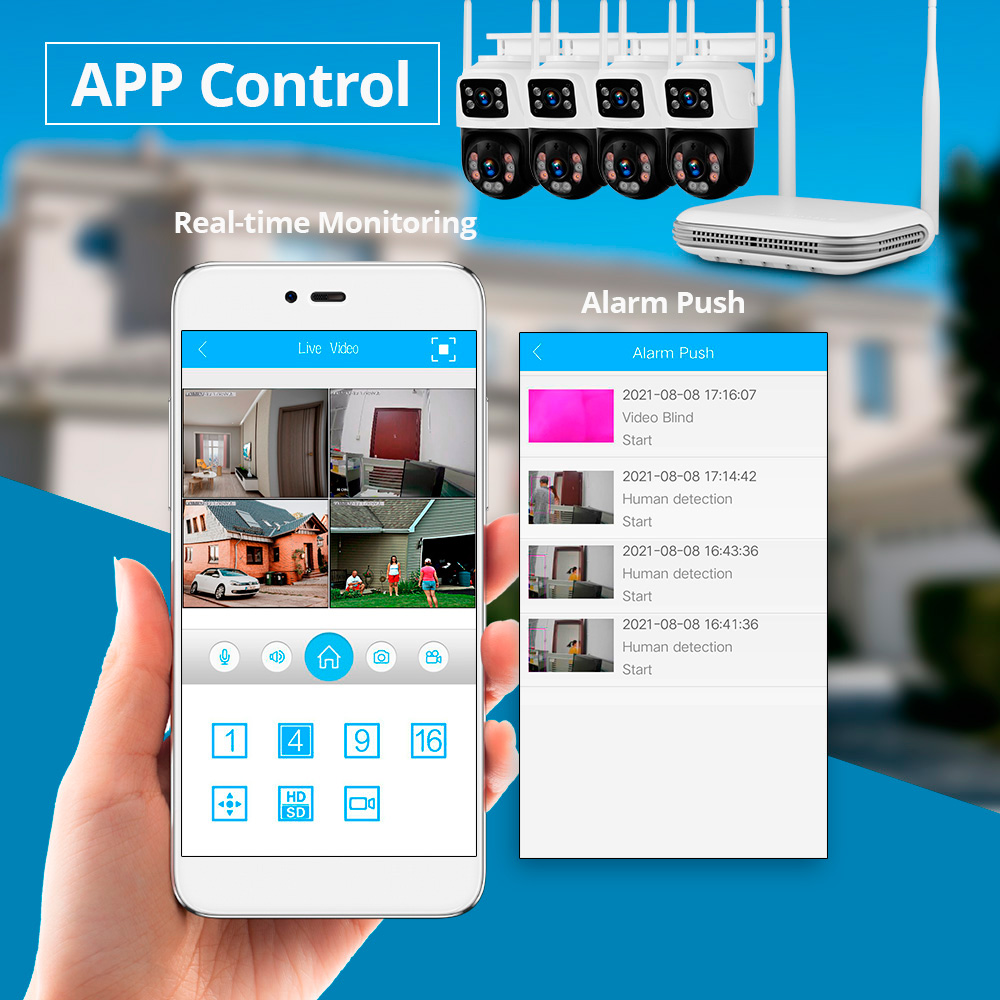 KERUI 방수 6MP HD 무선 듀얼 렌즈 PTZ W - Home Security Upgrades 리뷰 및 가격