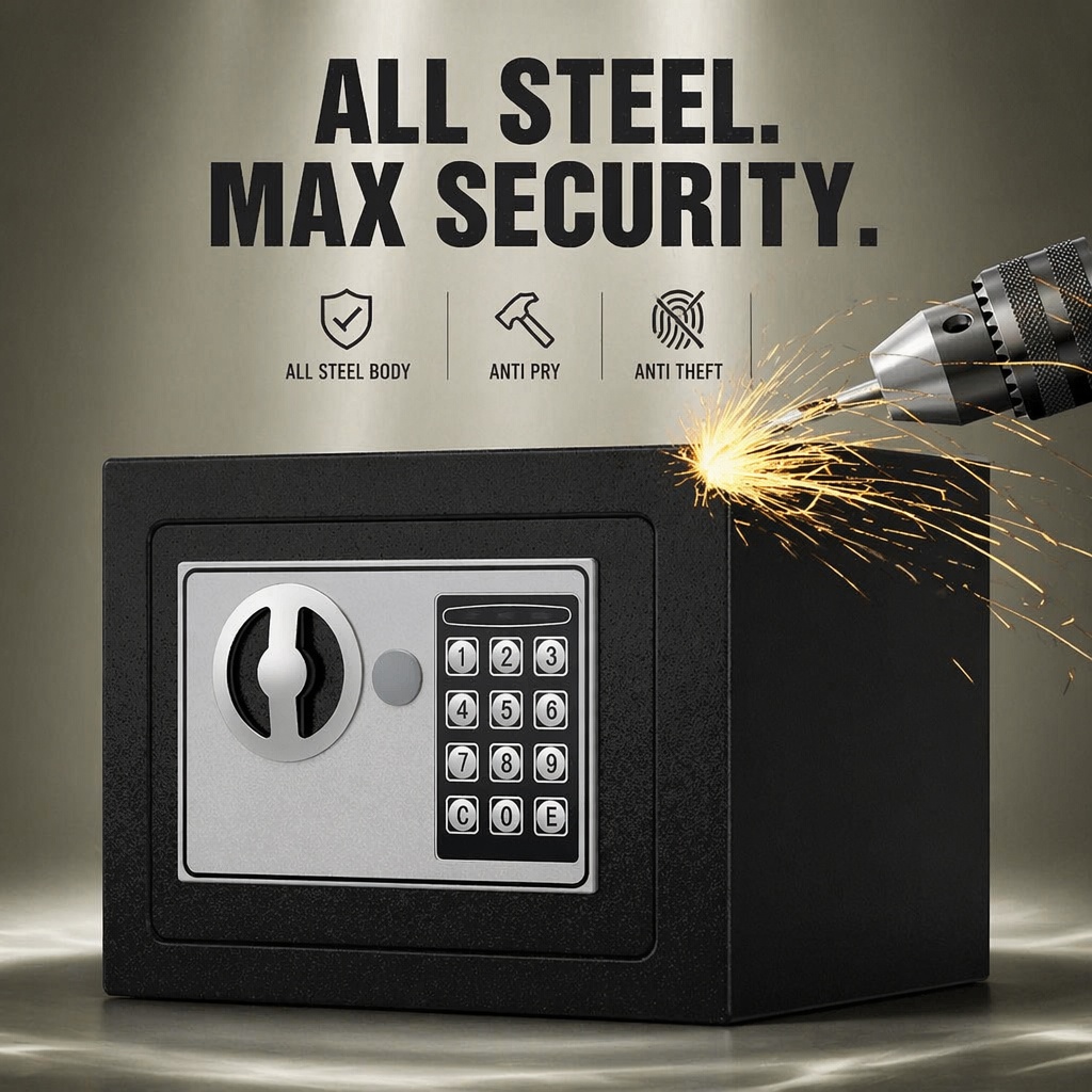 올스틸 전자 디지털 키패드 금고, 이중 비밀번호 키 잠 - Home Security Upgrades 리뷰 및 가격