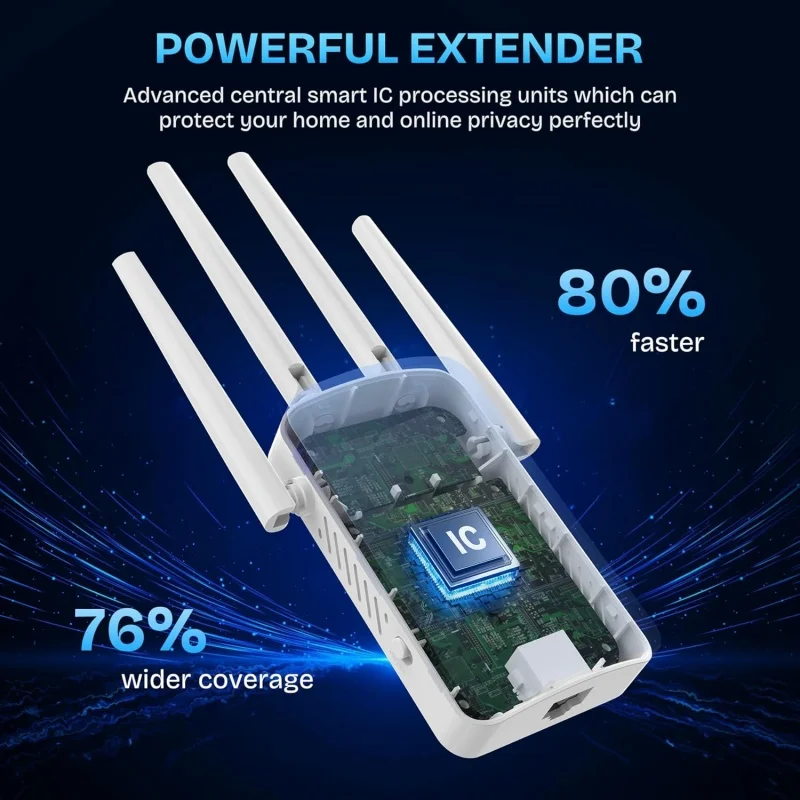 1200Mbps 듀얼 밴드 WiFi 리피터 무선 2.4 - Home Security And Internet 리뷰 및 가격