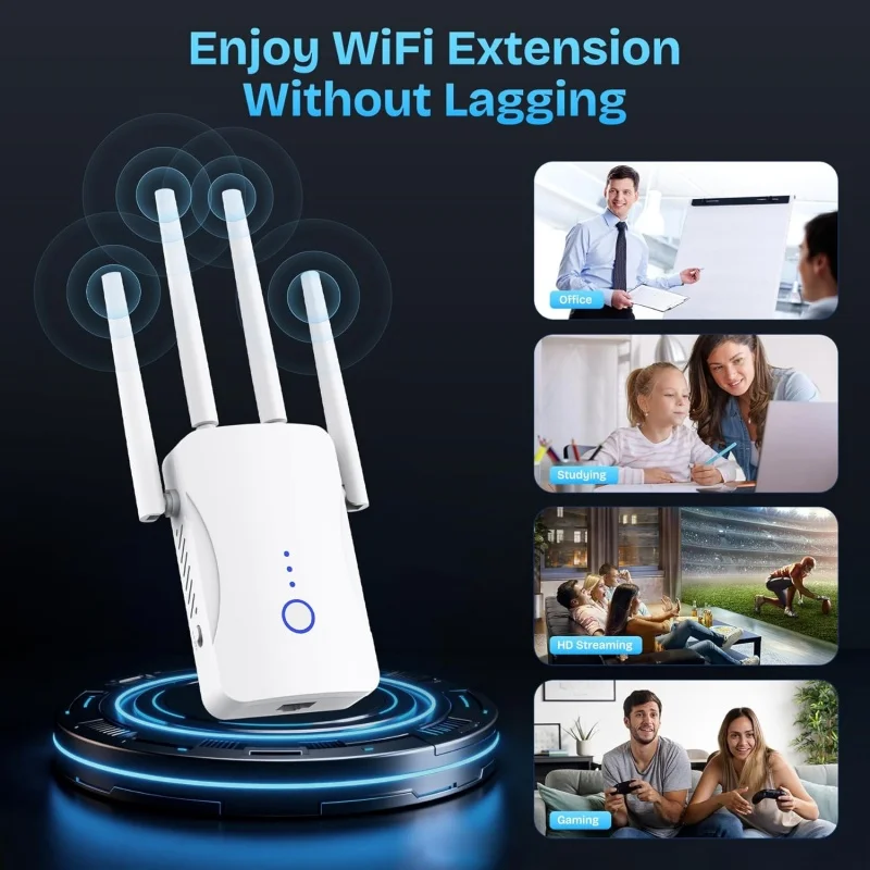 1200Mbps 듀얼 밴드 WiFi 리피터 무선 2.4 - Home Security And Internet 리뷰 및 가격