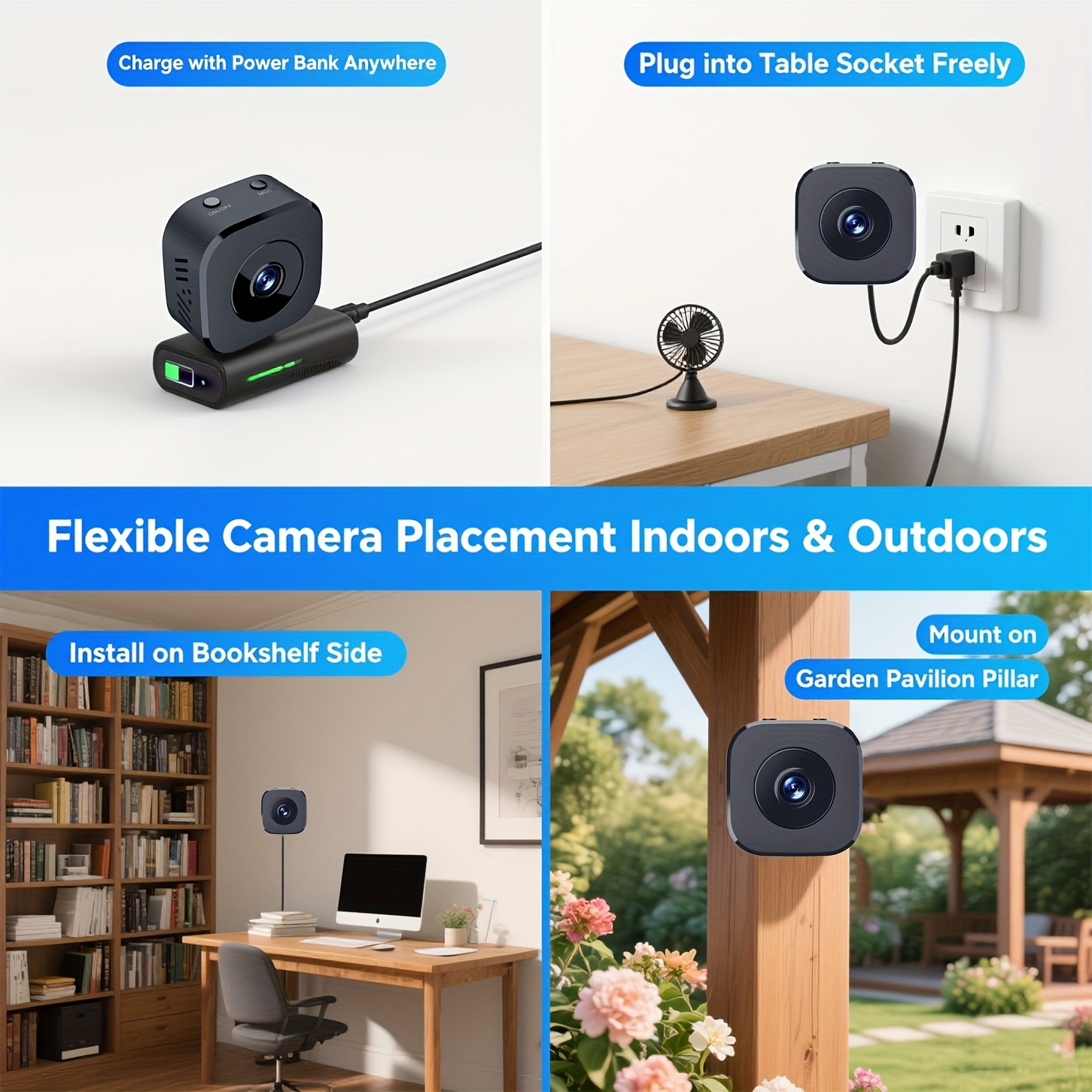 1080P HD 미니 WiFi 카메라 실내 안전 보안  - Home Security With Cameras 리뷰 및 가격