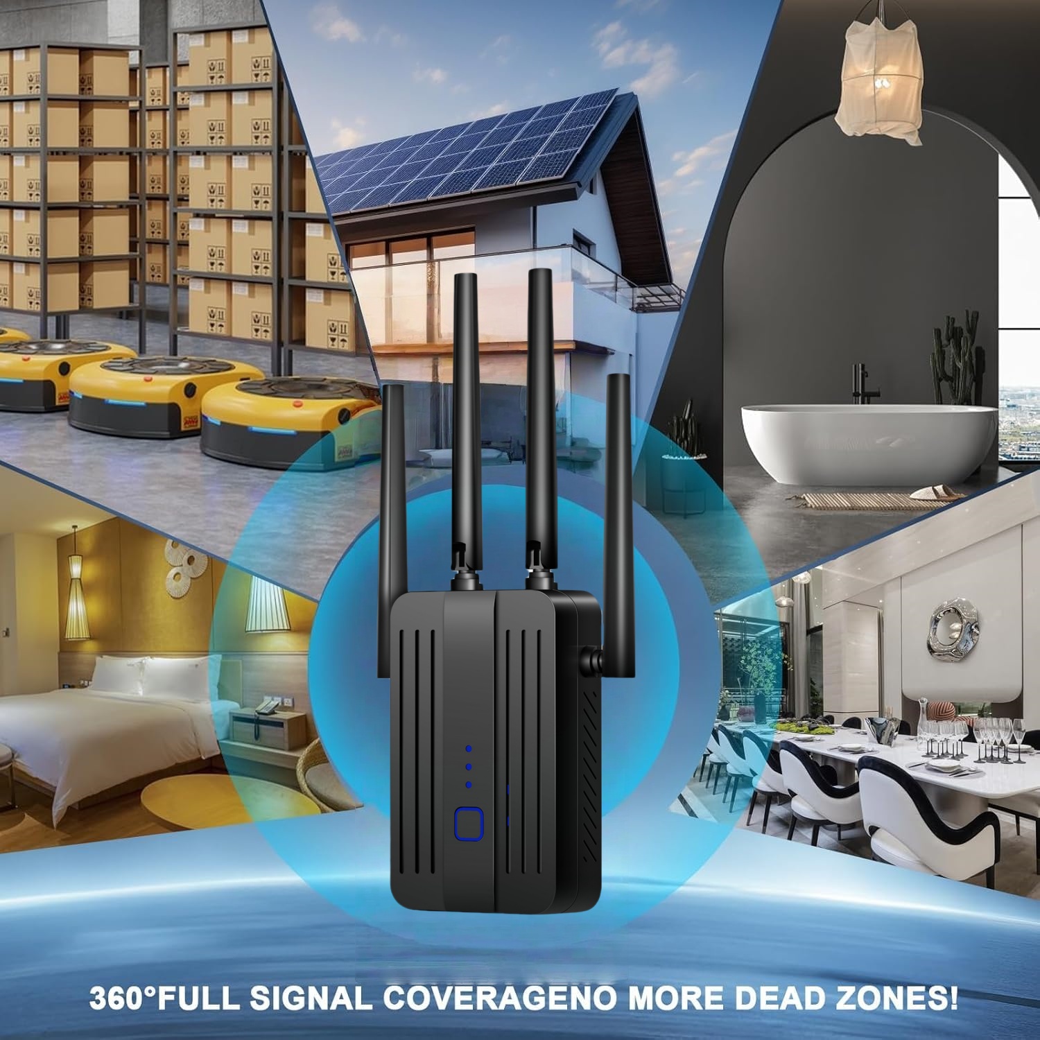 WiFi 리피터 익스텐더 1200Mbps 2.4G/5G - Home Security And Internet 리뷰 및 가격