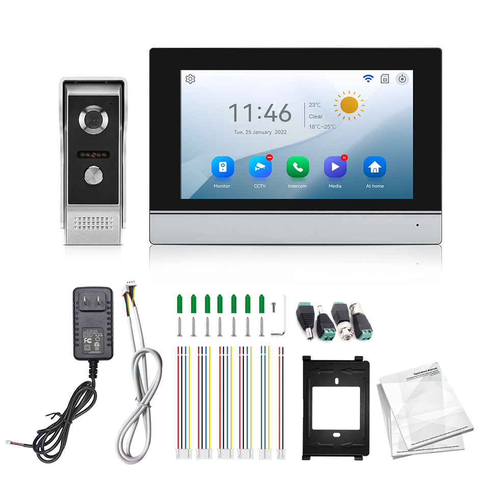 7인치 IPS 스크린 2MP 투야 원격 제어 WIFI  - Home Security Doorbell Camera 리뷰 및 가격