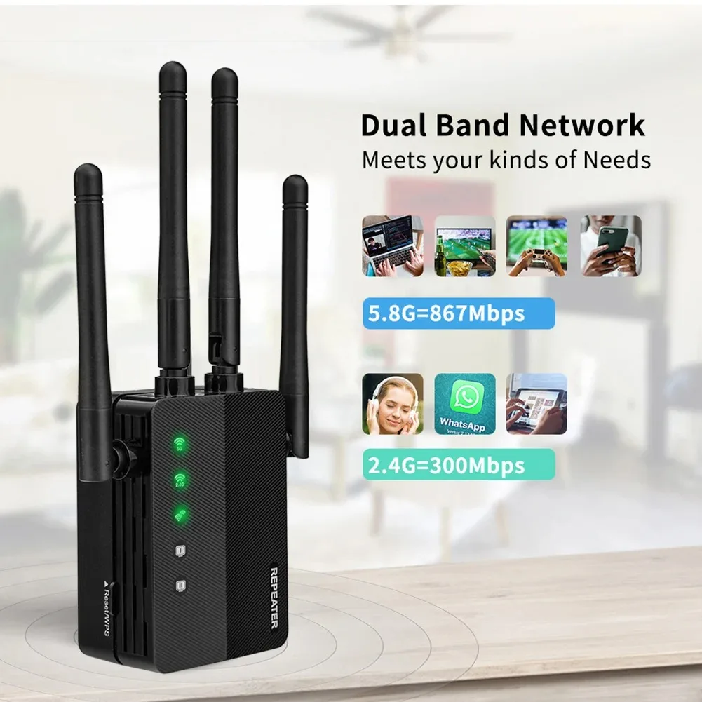 2.4/5.8GHz 듀얼 밴드 기능, 1200Mbps  - Home Security And Internet 리뷰 및 가격